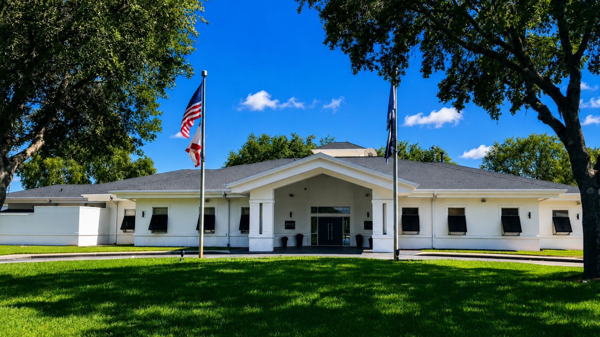Commercial gutter system installed on a Tampa Bay property