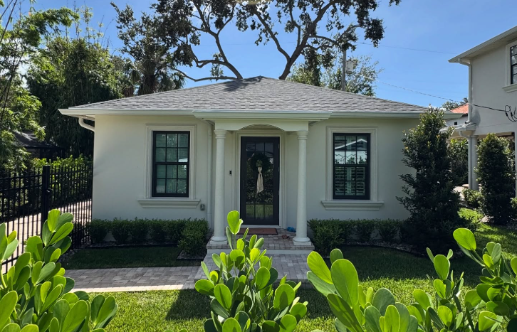 Residential gutter installation on a Clearwater home